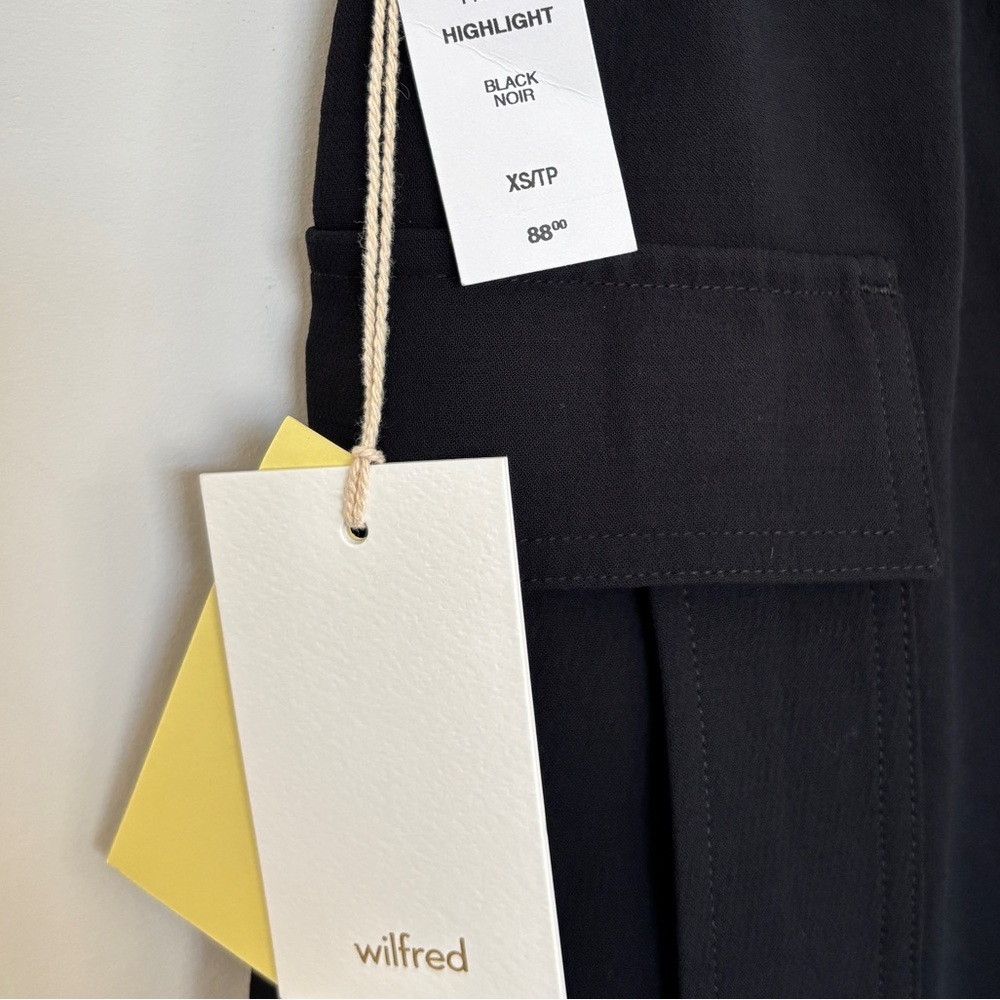 ARITZIA Wilfred Highlight Cargo Short XS Black Shorts New NWT - Picture 5 of 12